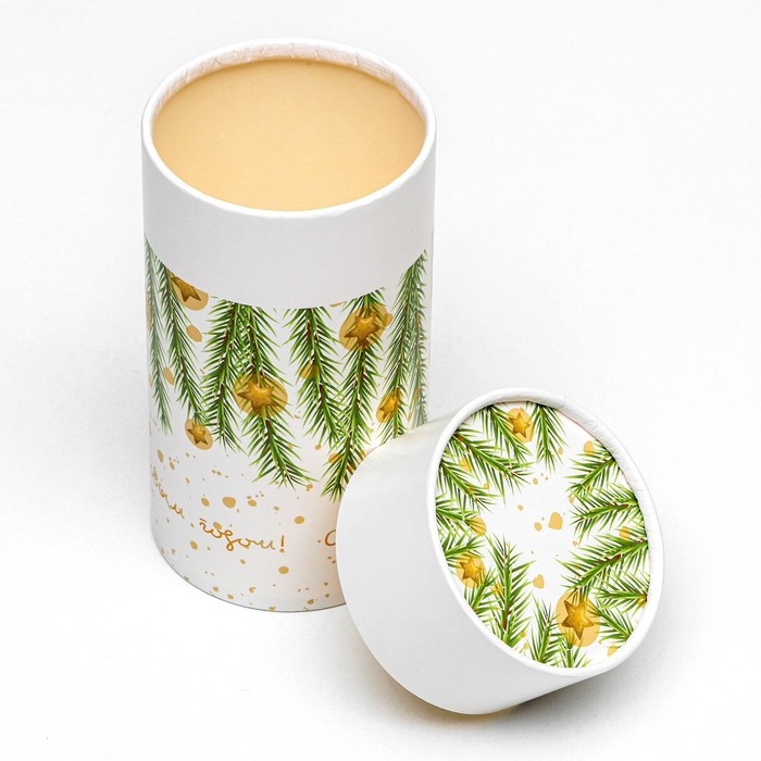 Коробка "С Новым годом" завальцованная без окна 8 х 14,5 см