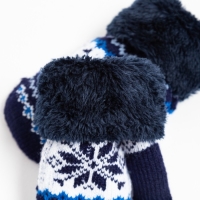 Варежки детские, цвет тёмно-синий, размер 13 (2-4 года)