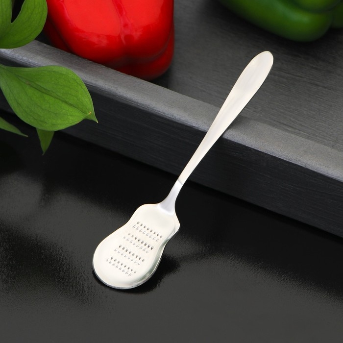 Тёрка для сыра Доляна Steel, 13,5&times;3 см, цвет серебристый