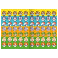 Наклейки - оценки «Зверята», 150 наклеек Наклейки - оценки «Зверята», 150 наклеек