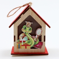 Декор с подсветкой «Дом с подарками», 6,5 × 6,5 × 8,5 см Декор с подсветкой «Дом с подарками», 6,5 × 6,5 × 8,5 см