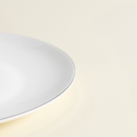 Тарелки SL Home &laquo;Каскарон&raquo;, d=23,3 см, набор 2 шт, костяной фарфор, белые