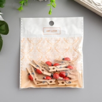 Декор для творчества дерево "Прищепка с божьей коровкой" (набор 10 шт) 2,6х1 см Декор для творчества дерево "Прищепка с божьей коровкой" (набор 10 шт) 2,6х1 см