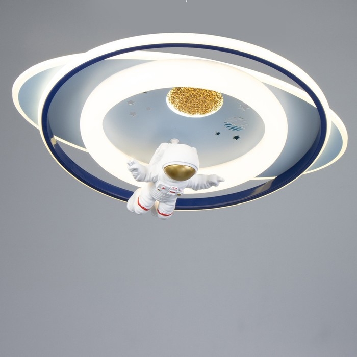 Люстра с ПДУ "Косм BayerLuxонавт" LED 110Вт синий 58х48х9 см BayerLux