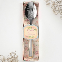 Ложка чайная с гравировкой &laquo;Ольга&raquo;, в подарочной коробке, 3 х 15 см.