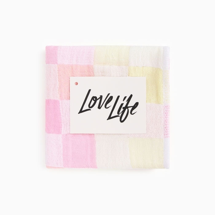 Полотенце LoveLife &laquo;Клеточки&raquo;, цв. розовый, 26*50 см, 100% хлопок,