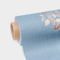 Клеёнка на стол &laquo;Листва&raquo;, на тканевой основе, рулон 20 метров, ширина 137 см