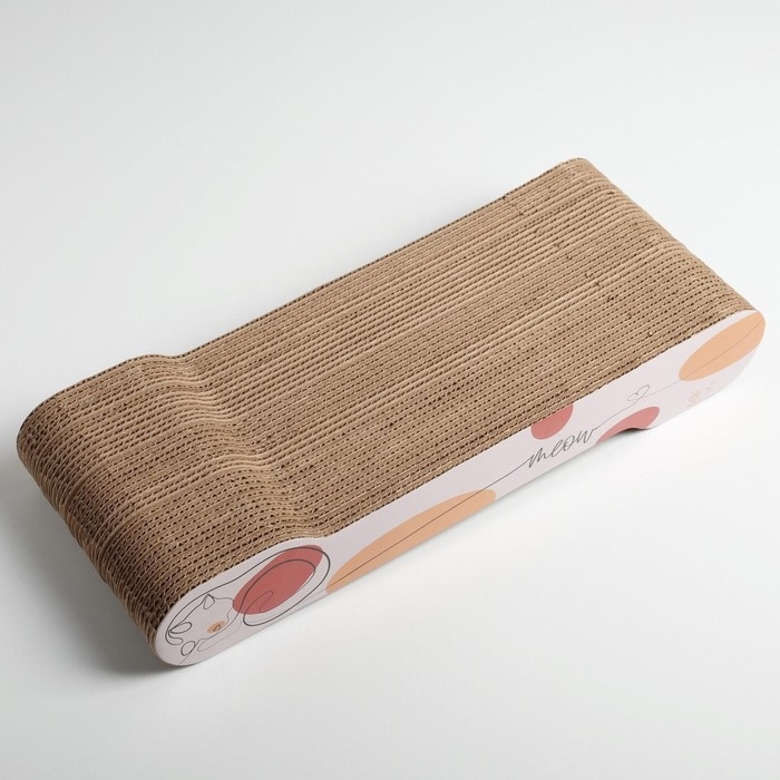 Когтеточка из картона с кошачьей мятой Meow, 45 &times; 18 см