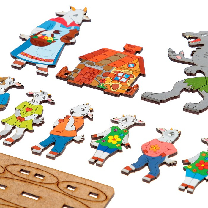 Кукольный театр сказки на столе «Семеро козлят» Кукольный театр сказки на столе «Семеро козлят»