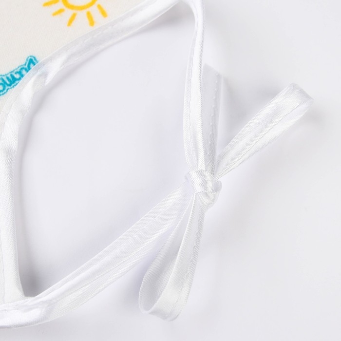 Нагрудник детский 18х18 см., микрофибра с ПВХ  покрытием &laquo;Витоша&raquo;, белый