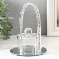 Шкатулка стекло "Арка на пьедестале" прозрачная 10*10*13,5 см Шкатулка стекло "Арка на пьедестале" прозрачная 10*10*13,5 см