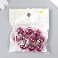 Подвеска декоративная для творчества стекло "Шар " d=1,6 см набор 10 шт Подвеска декоративная для творчества стекло "Шар " d=1,6 см набор 10 шт