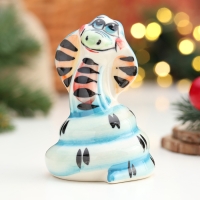 Сувенир &laquo;Змея Милена&raquo;, гжель, цвет, 10х6.5 см