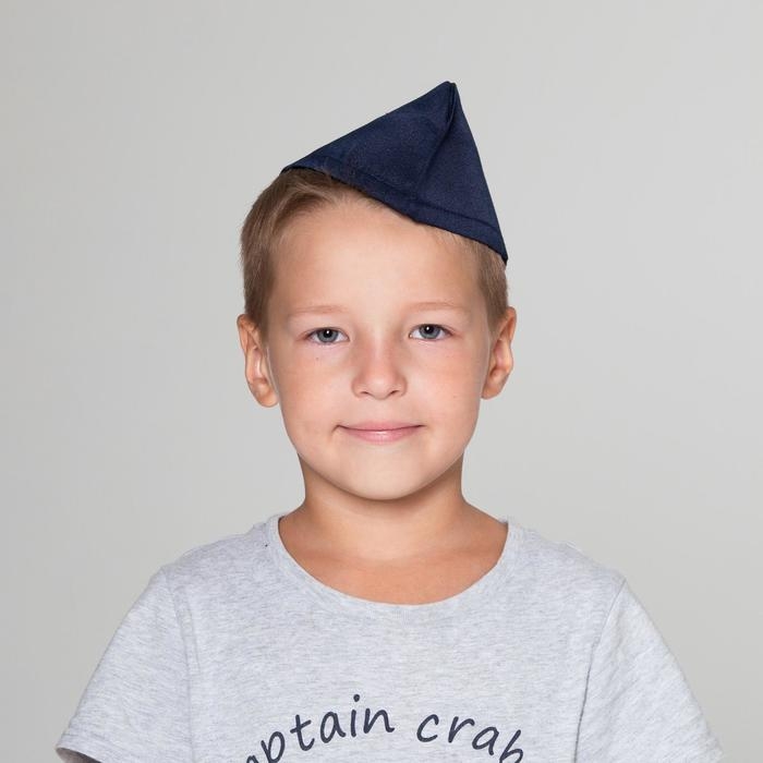 Пилотка без звезды, обхват головы 54&ndash;57 см, цвет синий