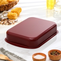 Противень &laquo;Эксперт&raquo;, 34&times;24&times;6 см, антипригарное покрытие, цвет бордовый