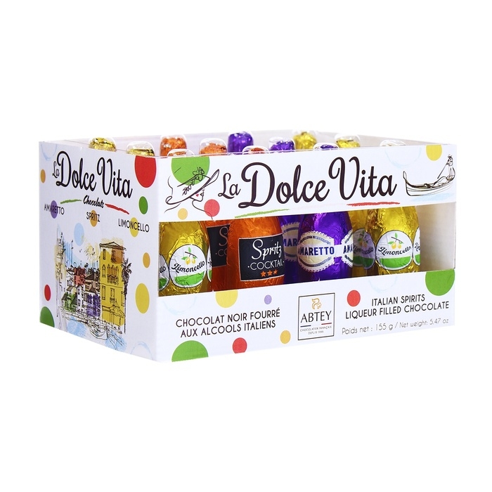 Новый год. Шоколад фигурный DOLCE VITA, ассорти ликёров, 13 г