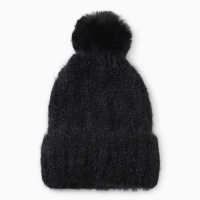 Шапка женская MINAKU, цвет черный, р-р 56-58