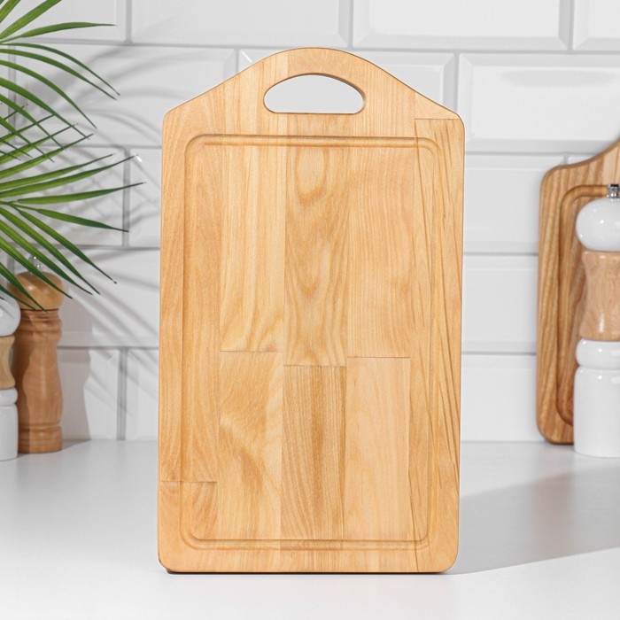 Доска разделочная и сервировочная КОРОМЫСЛО, 34х20х2,2 см, береза Доска разделочная и сервировочная КОРОМЫСЛО, 34х20х2,2 см, береза