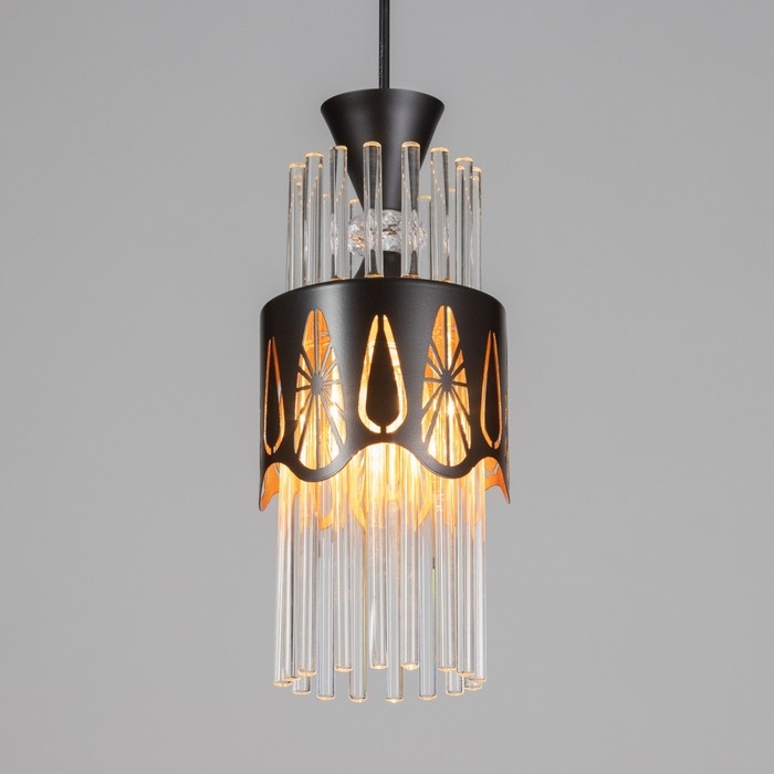 Подвес "Капель" 1х60Вт Е27 Черный
