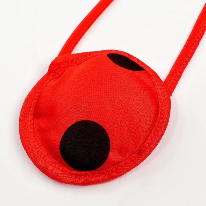 Карнавальный набор &laquo;Божья коровка&raquo;: комбинезон, маска, коса, сумка, рост 110-122 см