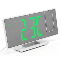 Часы-будильник электронные настольные с проекцией на потолок, 18.4 х 7.5 см, зеленая цифра 9197734 Часы-будильник электронные настольные с проекцией на потолок, 18.4 х 7.5 см, зеленая цифра 9197734