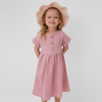 Платье для девочки MINAKU: Cotton Collection цвет сиреневый, рост 98