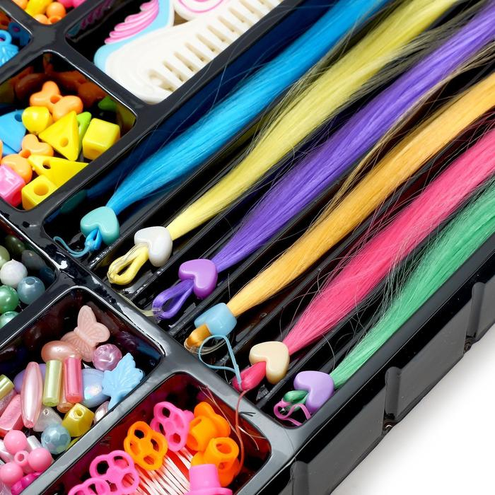 Набор парикмахера «Делаем причёски» с аксессуарами для волос Набор парикмахера «Делаем причёски» с аксессуарами для волос