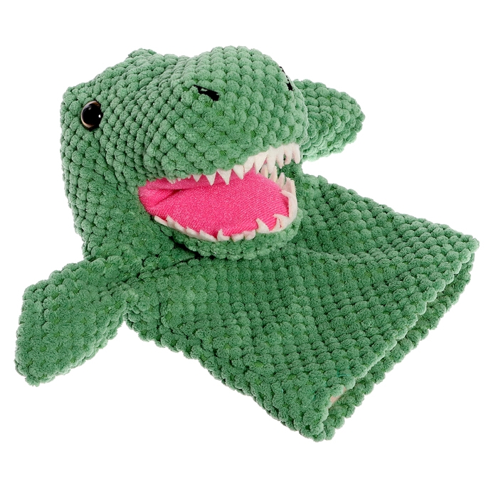 Мягкая игрушка на руку «Динозавр», 26 см, цвет зелёный Мягкая игрушка на руку «Динозавр», 26 см, цвет зелёный