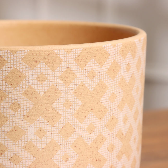 Горшок цветочный Кросс терракота бук №2, 1,6 л, d - 15 см