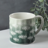 Кружка керамическая Forest, 350 мл, цвет белый