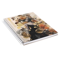 Еженедельник на гребне недатированный А5, 86 листов, картон 7БЦ, "Ретро девушка", матовая ламинация, фольга Еженедельник на гребне недатированный А5, 86 листов, картон 7БЦ, "Ретро девушка", матовая ламинация, фольга