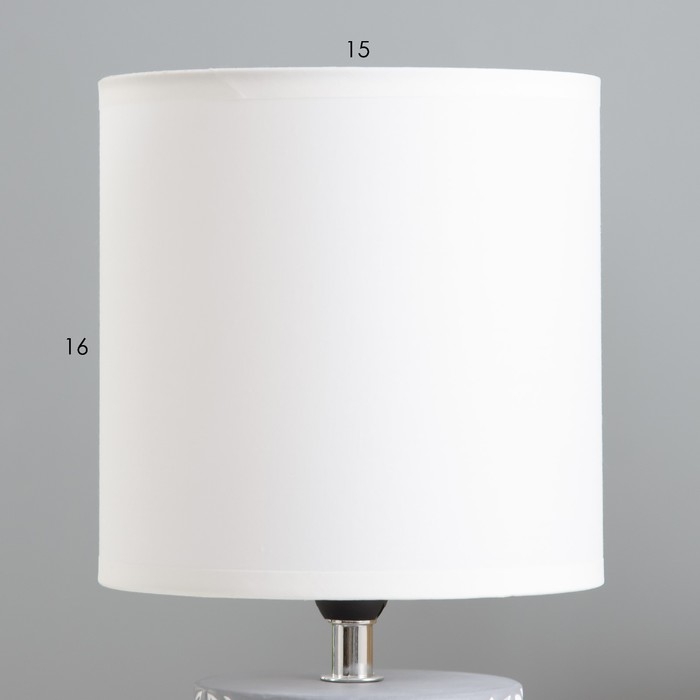 Настольная лампа Настольная лампа "Агата" Е14 40Вт серый 16х16х31 см RISALUX