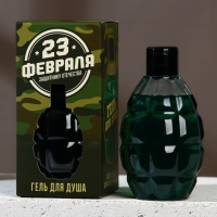 Гель для душа &laquo;С 23 Февраля!&raquo;, 300 мл, аромат пряности, HARD LINE