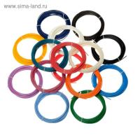 Пластик SL ABS-15, для 3Д ручки, 15 цветов по 10 метров Пластик SL ABS-15, для 3Д ручки, 15 цветов по 10 метров