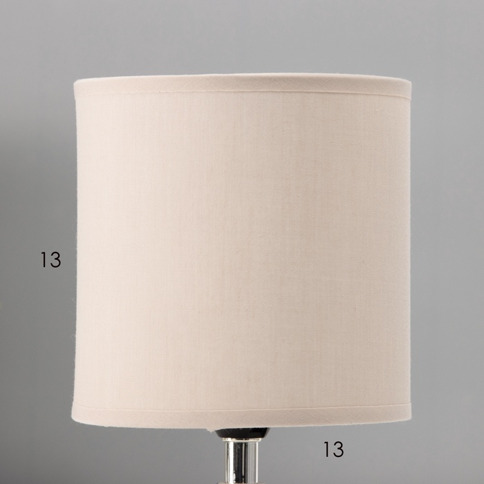 Настольная лампа "Ассенса" Е14 40вт серый 13х13х22 см