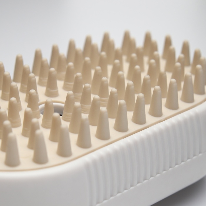 Паровая щетка-расческа для животных, с USB-зарядкой и выдвижной ручкой, белая Паровая щетка-расческа для животных, с USB-зарядкой и выдвижной ручкой, белая