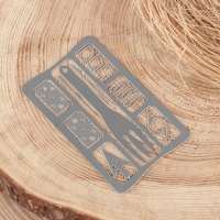 Карта для выживания, многофункциональная тип Д, нерж.сталь Карта для выживания, многофункциональная тип Д, нерж.сталь