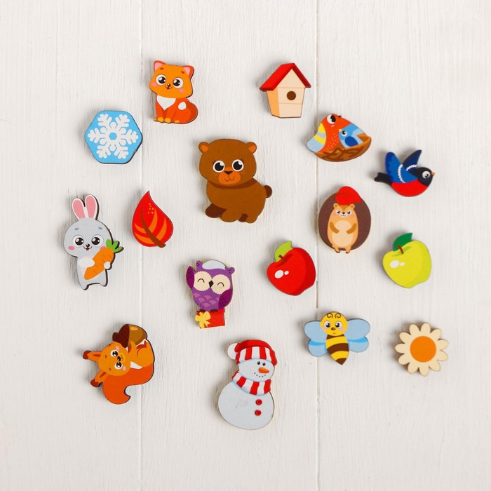 Головоломка «Липучки. Времена года» Головоломка «Липучки. Времена года»