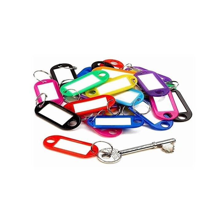 Набор брелоков для ключей 100 штук, 53 мм, МИКС Набор брелоков для ключей 100 штук, 53 мм, МИКС