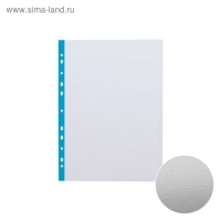 Файл-вкладыш А4, 40 мкм, ErichKrause Standard Plus, тиснение, вертикальный, с цветной полосой, 100 штук