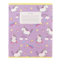 Комплект тетрадей из 10 штук, 12 листов в клетку Calligrata "Единорожки", обложка мелованный картон, ВД-лак, блок офсет, 5 видов по 2 штуки Комплект тетрадей из 10 штук, 12 листов в клетку Calligrata "Единорожки", обложка мелованный картон, ВД-лак, блок офсет, 5 видов по 2 штуки