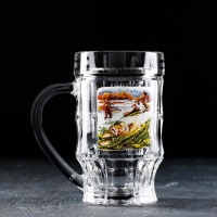 Пивная кружка &laquo;Охота-рыбалка&raquo;, 500 мл, в подарочной упаковке