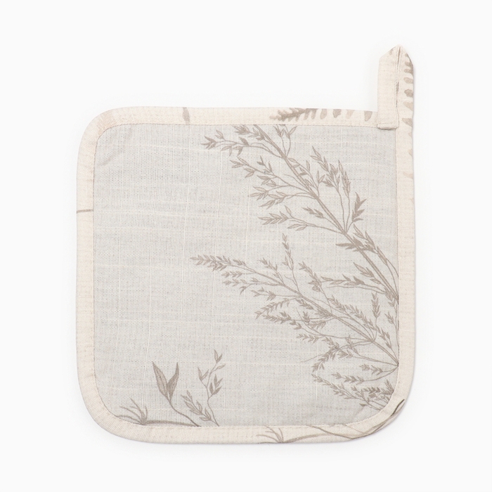 Прихватка Этель Прихватка Этель "Flower herbarium" 19х19 см, 100% хл, репс 210г/м2