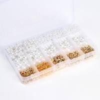 Набор для создания украшений «Жемчужные бусины», размер бусин: от 2 до 12 мм Набор для создания украшений «Жемчужные бусины», размер бусин: от 2 до 12 мм