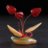 Сувенир "Тюльпан красный", селенит
