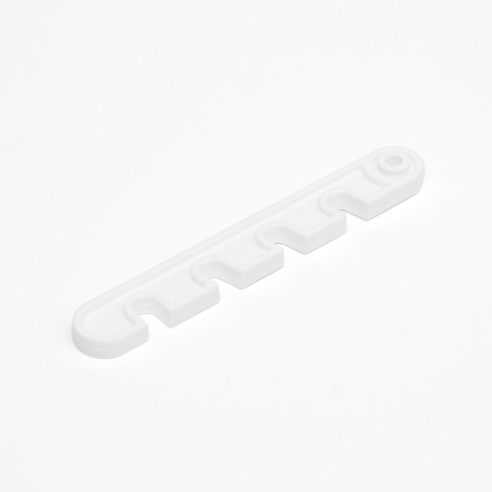 Ограничитель открывания окна ТУНДРА, пластиковый, L=105 мм, белый, 1 шт.
