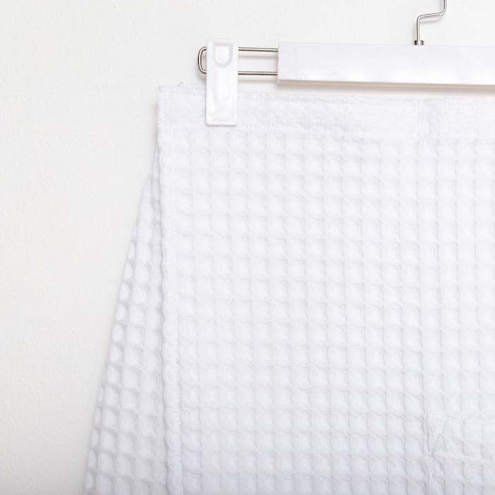 Килт вафельный банный Этель &laquo;Boho&raquo; 75*145 см. цв. белый, 100% хл, 290 г/м2
