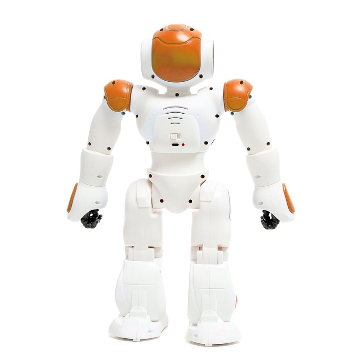 Робот &laquo;Хантер&raquo;, радиоуправляемый, световые и звуковые эффекты, работает от аккумулятора, цвет оранжевый