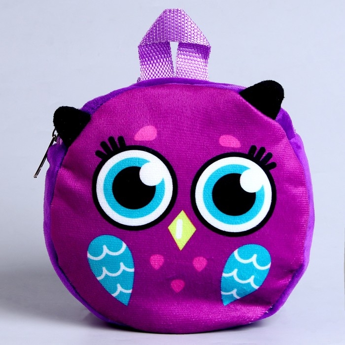Рюкзак детский &laquo;Мудрая сова&raquo;, 18х18 см