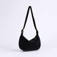 Сумка-багет на молнии, цвет чёрный Сумка-багет на молнии, цвет чёрный